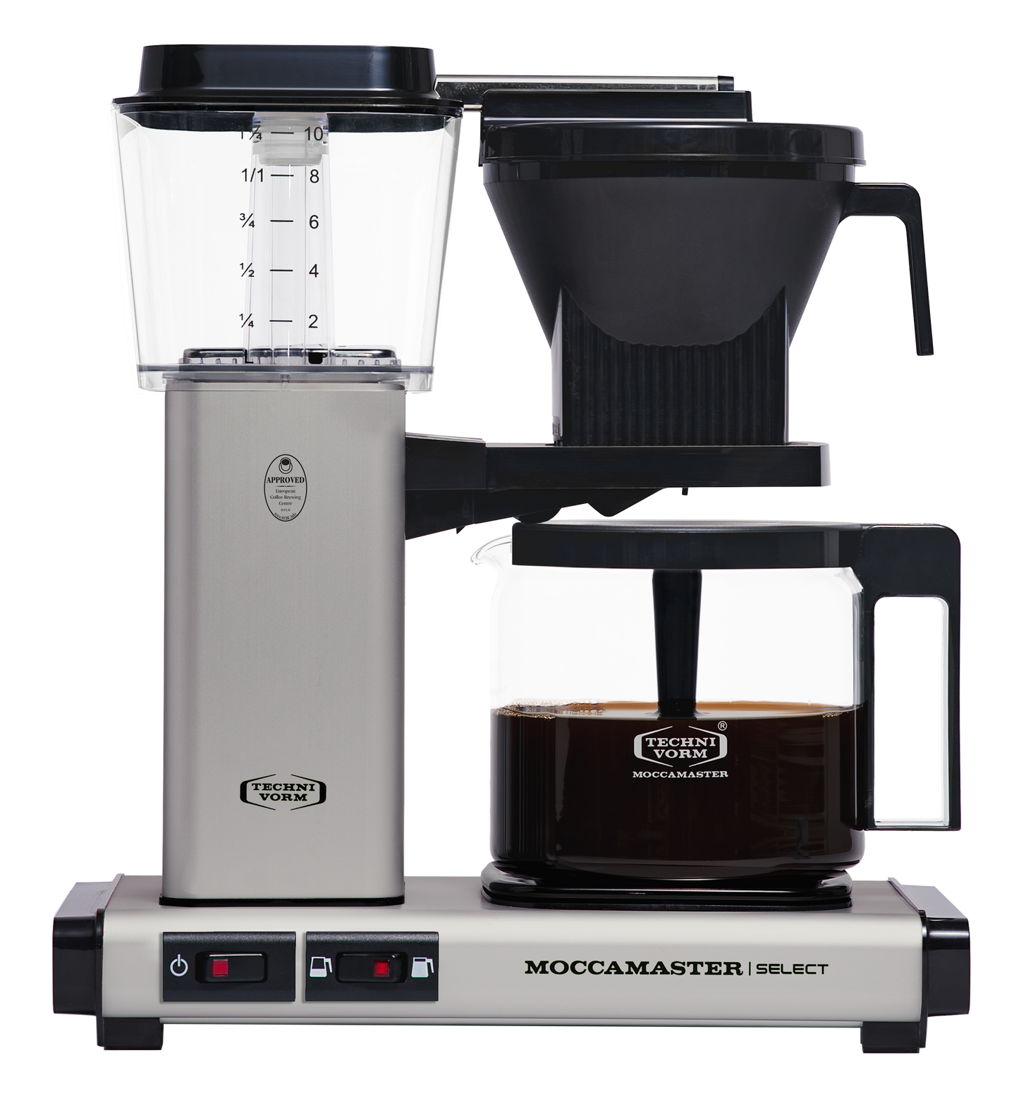 MOCCAMASTER KBG SELECT FILTER COFFEE MACHINE | BRUSHED