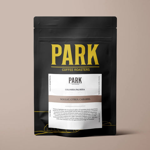 Colombia Palmera single origin coffee in a 250g Park Coffee Roasters bag